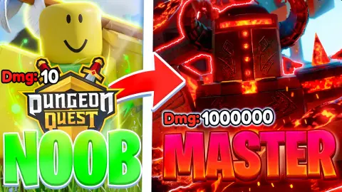 Going From A NOOB To DUNGEON MASTER In Roblox Dungeon Quest Reborn!